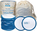 ForPro Professional Collection Expert Reusable Cotton Rounds (20 Pack), 100% Organic and Bamboo Makeup Remover Pads, Includes Drawstring Laundry Bag and Storage Container