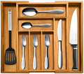 Bellemain Bamboo Kitchen Drawer Organizer, Expandable 8-Slot Tray