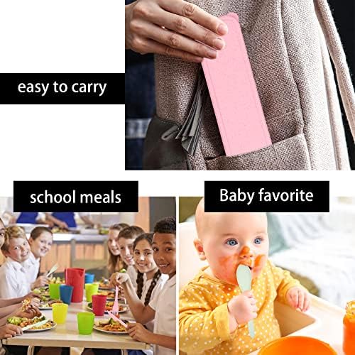 8 Sets Portable Cutlery Set,Reusable Travel Utensils with Case