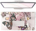 QiyI PU Leather Large Mouse Pad, Office Decor, 31.5" x 15.7", Butterflies