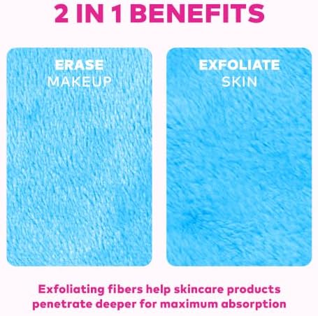 The Original MakeUp Eraser PRO, Effortlessly Remove All Makeup Using Only Water, Including Waterproof Mascara, Eyeliner, Foundation, Lipstick, Sunscreen,and More! Chill Blue, 1 ct.