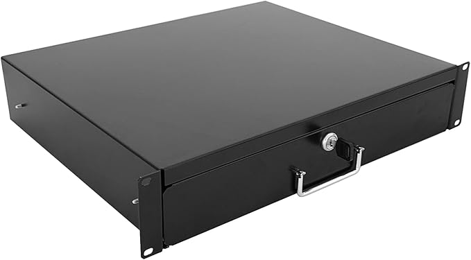 RAISING ELECTRONICS Drawer Server Cabinet Case 19 Inch Locking Rack Mount DJ