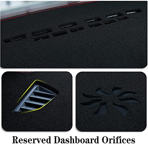 Dash Covers Mat for Jeep Compass 2017-2020,Polyester Car Dash Board Cover,Dashboard Protecter Cover,Car Dash Board Cover Pad,Red