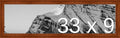 Frame It Easy 33 x 9 Russet Wood Frame