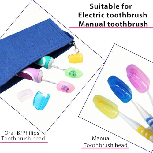 Toothbrush Travel Case for Oral B/Oral-B Pro 1000 1500 5000 7000 & Philips Sonicare 4100 1100 5300 5100 6100/iO Electric Toothbrush, Hard Protective Storage Bag (Pink case with toothbrush cap)