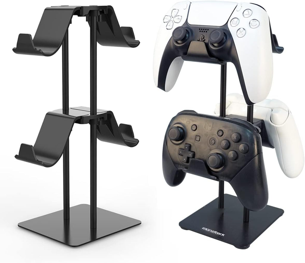 Monzlteck Desktop Controller Holder for PS4/PS5/Xbox ONE/Switch Pro/Headset, Controller Organizer,Gaming Accessories