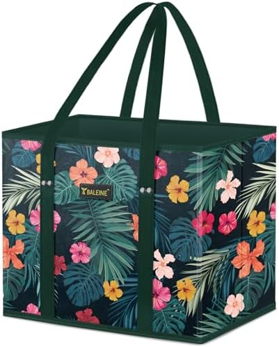 BALEINE 1PK Reusable Grocery Bags, Heavy Duty Shopping Tote Bag
