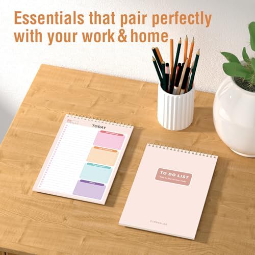 Forvencer To Do List Notepad with 52 Sheets (6.5 x9.8),To Do List Notebook
