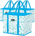 BALEINE 3PK Reusable Grocery Bags, Heavy Duty Shopping Tote Bag