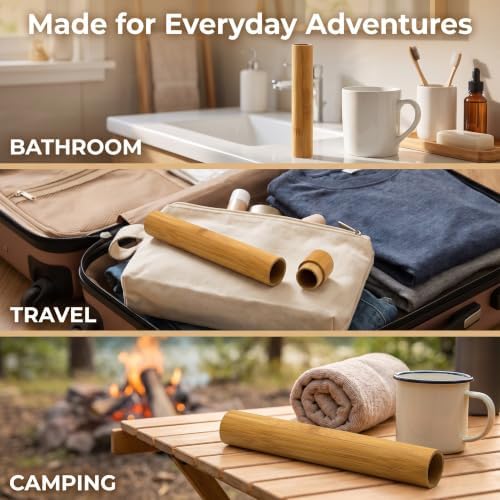 1 PC Bamboo Toothbrush Tube Case Holder Travel Camping Bathroom Accessory Toothbrushes Accessories Toothbrush Travel Containers