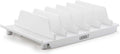 Adjustable Universal Cell Phone Dock Stand Holder, Tablet Organizer Multi Device Desktop Stand for iPhone Samsung Galaxy Google Nexus Kindle - No Charging Port (White)