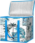 BALEINE Insulated Reusable Grocery Bags with Zippered Top, Large Cooler Bag