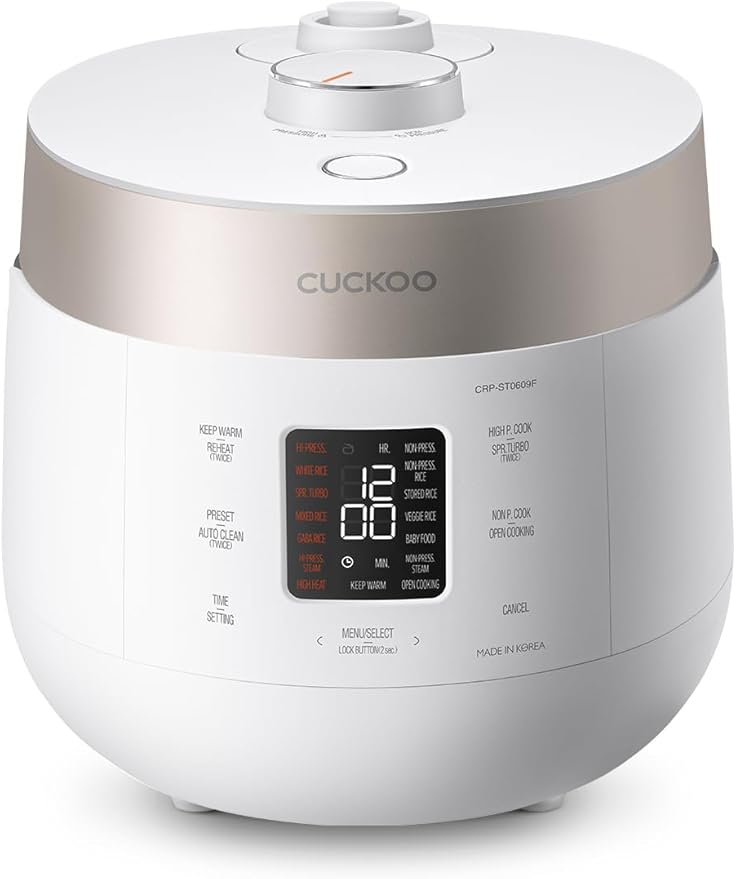 CUCKOO Twin Pressure Rice Cooker 6-Cup Uncooked / 12-Cup Cooked