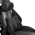 Car Headrest Pillow & Lumbar for Audi A4 Avant 2010 2011 2012 2013 2014, Car Seat Neck Pillow Back Support, Breathable All-Season Automotive Seat Cushions, 2PCS,A Black