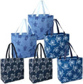 BeeGreen Sea Turtle Reusable Shopping Bags For Groceries 6 Pack- Large Foldable Tote Bags- Strong Handles for Heavy Groceries, Perfect for Supermarket, Farmers Market, and Storage Organization