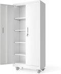 VINGLI Rolling Metal Storage Cabinet