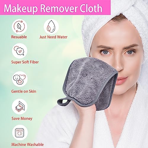 Makeup Remover Cloths Face Pads Reusable Microfiber Facial Cleansing Cloths