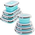 8 Collapsible Food Storage Containers, Silicone Collapsible Food Storage Containers, Collapsible Food Storage Silicone, Rv Collapsible Bowls, Collapsible Storage Containers for Food Camping