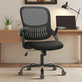 Sweetcrispy Executive Home Office Chair, Mesh Office Chair, Black