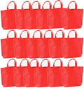 36-Pack Tote Bags Multipurpose Reusable Grocery Bag (Red Colors 36 Pack)