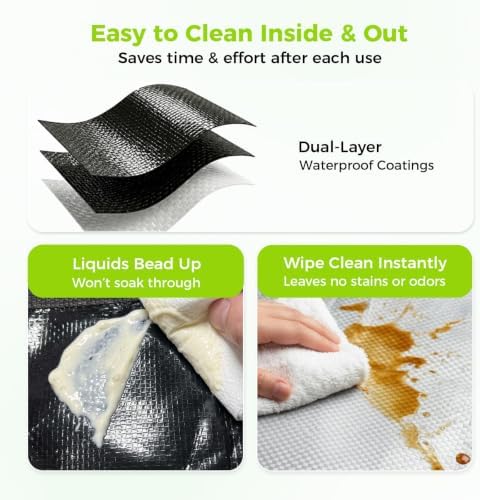 6 Pack Reusable Grocery Bags with Handles Waterproof Shopping Tote Bags