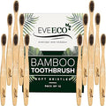 12 Count I Bamboo Toothbrush I Soft Bristles Best for Sensitive Gums I Charcoal I Vegan I Natural Wood I BPA Fee I Recyclable I Compostable I Biodegradable | Environmentally Friendly