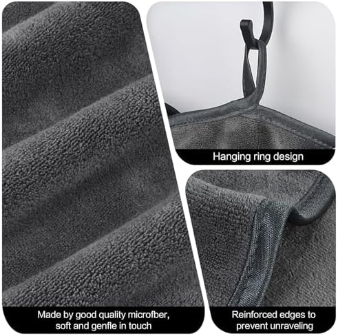 SINLAND Microfiber Facial Cloths Fast Drying Washcloth 8inch x 8inch Absorbent Face Wash Cloth Soft Makeup Remover Cloths