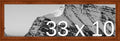 Frame It Easy 33 x 10 Russet Wood Frame