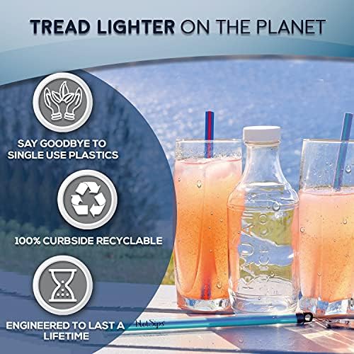 Reusable Drinking Straws + Case – Fits 8–20 oz Cups/Tumblers – Soft, BPA-Free, Food Grade, Oval (Less Pucker) – DW | MW Safe – Hot/Cold Coffee/Tea/Water/More - Made in USA, Pink