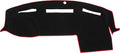 Car Dashboard Cover Compatible for Dodge for Ram 2010-2018, Protective Polyester Red Center Console Interior Trim Dash Cover Mat Pad