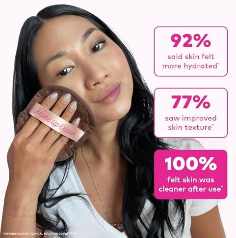 The Original MakeUp Eraser 7-Day Set, Erase All Makeup With Just Water, Including Waterproof Mascara, Eyeliner, Foundation, Lipstick, Sunscreen, and More! Neutrals, 7ct.