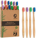 12 Pack Bamboo Toothbrushes, Biodegradable Bamboo Toothbrush, BPA Free Soft Bristles, Eco-Friendly Compostable Natural Wooden Toothbrush, Organic Charcoal Wood ToothBrushes (Multi-Color)