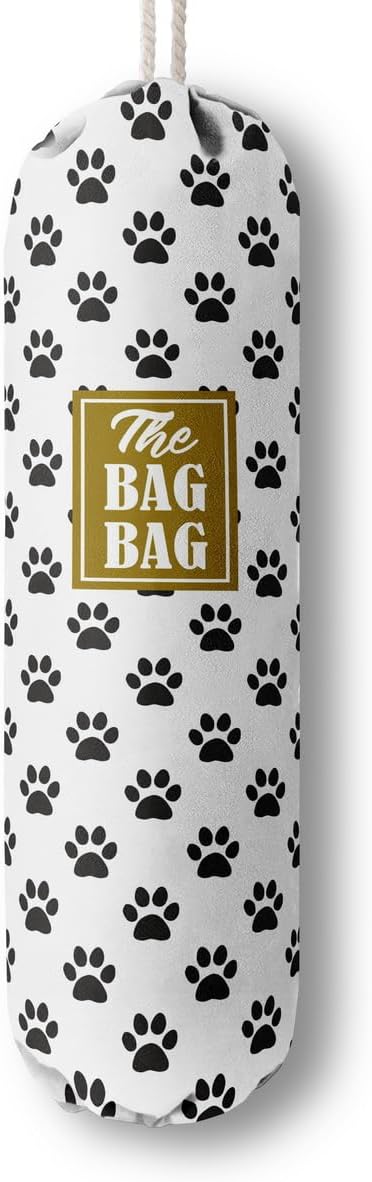 Grocery Bags Holder Organizer For Shopping Bags, Wall Mount Plastic Bags Storage Container Dispensers, Pet Lovers Home Kitchen Bags, The Bag Bag Grocery Bag Holder, Gifts For Women Dog Mom Dad (G-3)