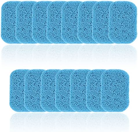 15 Piece Soap Saver,Soap Lift Pad Mat for Bathroom,Soap Dish and Soap Holder Accessory,Blue