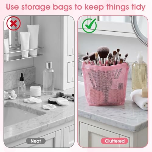 2pcs Toothbrush Bag, Mesh Travel Bag Toothbrush Travel Bags