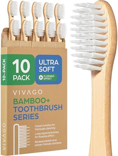 VIVAGO Extra Soft Toothbrushes for Adults - Ultra Soft Bristle Toothbrush