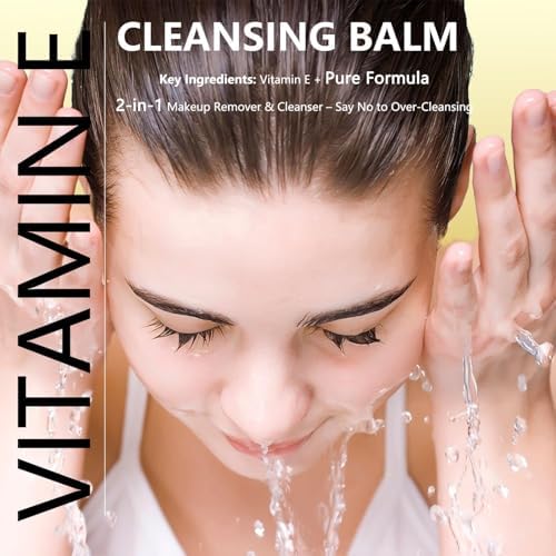Vitamin E Cleansing Balm (3oz) – Removes Waterproof Makeup & SPF