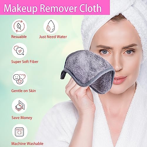 Makeup Remover Cloths Face Pads Reusable Microfiber Facial Cleansing Cloths