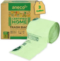 ANECO 100% Compostable Food Waste Bags 3 Gallon, 100 Count