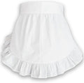 CRB Fashion Waist Apron Kitchen Cooking Restaurant Cotton Bistro Half Aprons with Pockets For Woman