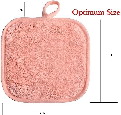Makeup Remover Cloths Face Pads Reusable Microfiber Facial Cleansing Cloths