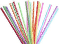 24-Pack, Reusable Straws - Rainbow, Plastic Straws Reusable, BPA Free, Dishwasher Safe, Multicolor, Replacement for Tumblers, Fits 20oz 30oz 40oz