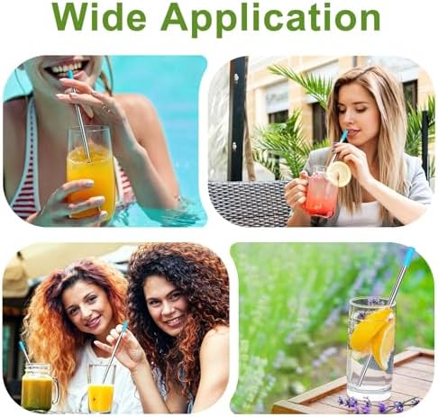Kynup Collapsible Reusable Metal Straws, Travel Straws with Storage Cases