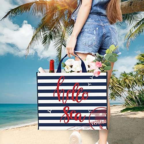 NymphFable Shopping Bags, 6 Pack Mixed Reusable Grocery Tote Bags 50LBS