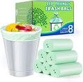 8 Gallon Medium Trash Bags - Strong Leak-Resistant - 120 Count Unscented