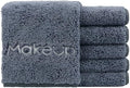HOMEXCEL Makeup Remover Cloth 6 Pack, Grey Facial Wash Cloth 13x13 Inch