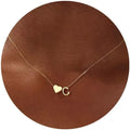 Turandoss Christmas Gifts for Grandkids - Dainty 18K Gold Plated Tiny Heart Initial A-Z Letter Pendant Necklace Stocking Stuffers for Teen Girls Jewelry