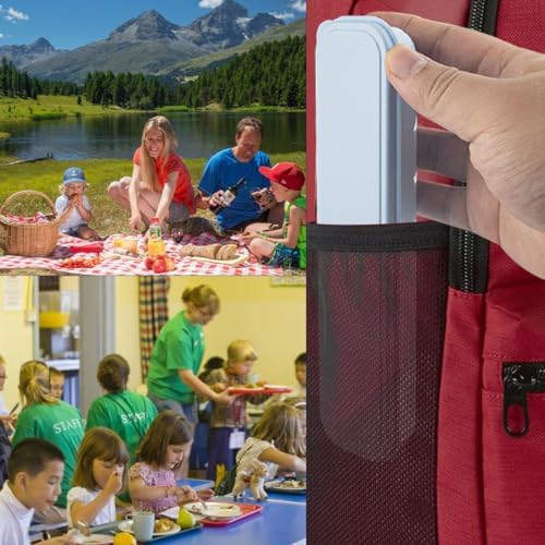 4 Sets Reusable Utensils Set with Case,Camping Cutlery Set Travel Silverware Set with Case Lunch Utensils Set for Work,Utensil Sets for Lunch Picnic Daily Use Outdoor (Lightblue)