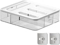 Food Storage Bag Organizer, 4 in 1 Plastic Ziplock Bag Organizer for Kitchen Drawer, Holds Gallon, Quart, Sandwich, Snack & Slider Bags, Wall Mount & Drawer Baggie Organization, BPA Free, Local Stock