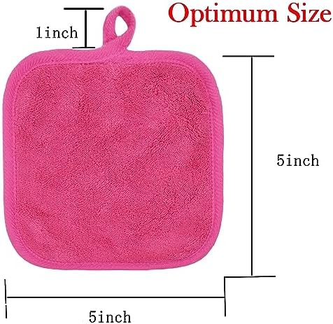 Makeup Remover Cloths Face Pads Reusable Microfiber Facial Cleansing Cloths